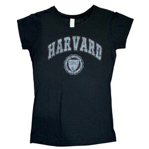 Harvard University Active Apparel Black Collegiate Black Short Sleeve Tee XL